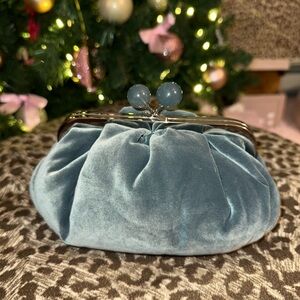 Max Mara Pasticcino Bag in Blue Velvet